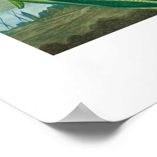 Blauwe hyacinten  botanische kunst poster (Hoek)