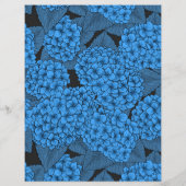 Blauwe hydrangea (Achterkant)