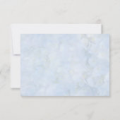 Blauwe Hydrangea Blank Bloemen Dank u Kaarten (Achterkant)