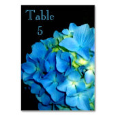 Blauwe Hydrangea blauwe bloembloem Kaart (Voorkant)