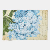 Blauwe hydrangea Bloem  Botanisch Theedoek (Horizontaal)