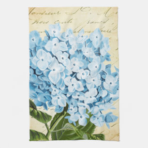 Blauwe hydrangea Bloem  Botanisch Theedoek