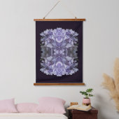 Blauwe Hydrangea bloemblaadjes Abstract Hangend Wandkleed (Slaapkamer)