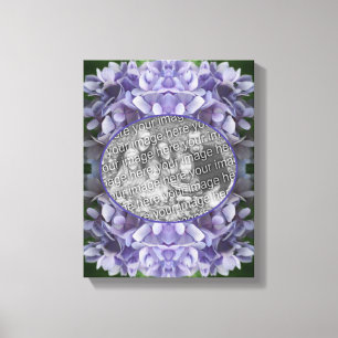Blauwe Hydrangea Bloemblaadjes Maak Je Eigen Foto Canvas Afdruk