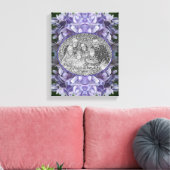 Blauwe Hydrangea Bloemblaadjes Maak Je Eigen Foto Canvas Afdruk (Insitu (Woonkamer))