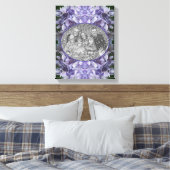 Blauwe Hydrangea Bloemblaadjes Maak Je Eigen Foto Canvas Afdruk (Insitu (Slaapkamer))