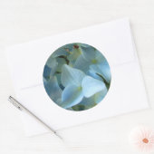 Blauwe Hydrangea Bloemen Bloemen Bloemen Foto Ronde Sticker (Envelop)