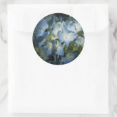 Blauwe Hydrangea Bloemen Bloemen Bloemen Foto Ronde Sticker (Tas)