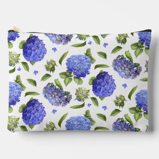 Blauwe Hydrangea Bloemen Botanische Kunst Etui (Voorkant)