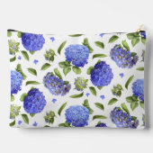 Blauwe Hydrangea Bloemen Botanische Kunst Etui (Achterkant)
