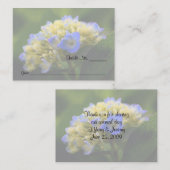 Blauwe Hydrangea Bloemen Trouwtafel Plaats Kaarten Plaatskaartje (Voorkant / Achterkant)
