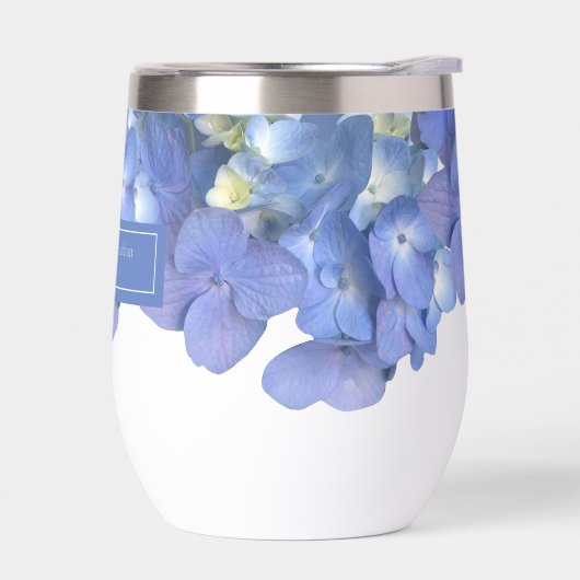 Blauwe Hydrangea Bloemenbruiloft Gepersonaliseerde (Links)