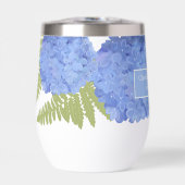 Blauwe Hydrangea Bloemenbruiloft Gepersonaliseerde (Voorkant)