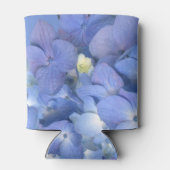 Blauwe Hydrangea Bloemenbruiloft Gepersonaliseerde Blikjeskoeler (Achterkant)