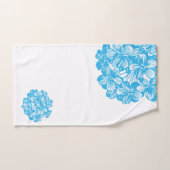 Blauwe hydrangea bloesems - Botanische bloemen Bad Handdoek (Handdoek)
