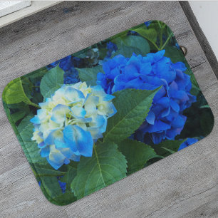 Blauwe hydrangea Blooms Floral Badmat