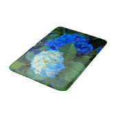 Blauwe hydrangea Blooms Floral Badmat (Gekanteld)