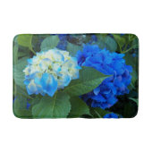Blauwe hydrangea Blooms Floral Badmat (Voorkant)