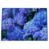 Blauwe hydrangea Blooms Floral Large Cadeautasje (Voorkant)