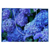 Blauwe hydrangea Blooms Floral Large Cadeautasje (Achterkant)