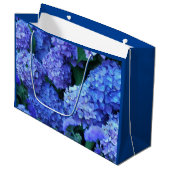 Blauwe hydrangea Blooms Floral Large Cadeautasje (Voorkant Gekanteld)