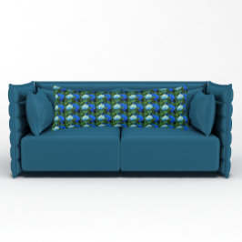 Blauwe hydrangea Blooms Floral Pattern Body Pillow Lichaamskussen