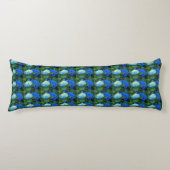 Blauwe hydrangea Blooms Floral Pattern Body Pillow Lichaamskussen (Voorkant)