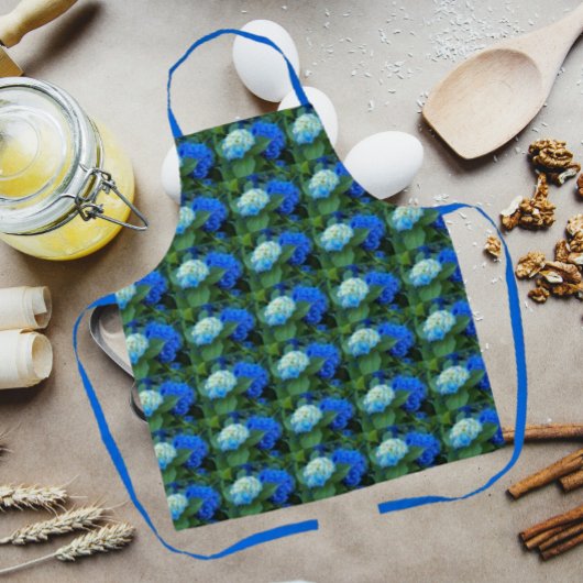 Blauwe hydrangea Blooms Floral Pattern Schort