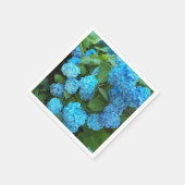 Blauwe hydrangea Blooms Floral Servet (Hoek)