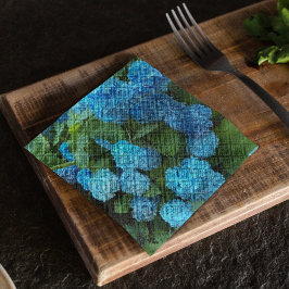 Blauwe hydrangea Blooms Floral Servet