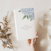 Blauwe Hydrangea Blooms Wedding Gevouwen Papier Pr Flyer