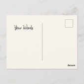 Blauwe Hydrangea Botanische Illustratie Design Briefkaart (Achterkant)