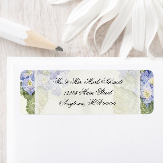 Blauwe Hydrangea Bracket Floral Formele Bruiloft Etiket (Insitu)