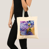 Blauwe Hydrangea Bruidsmeisje Boodschappentas Tote Bag (Voorkant (product))