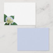 Blauwe hydrangea Bud blauw witte kaartjes (Voorkant / Achterkant)