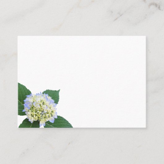 Blauwe hydrangea Bud blauw witte kaartjes (Voorkant)