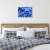 Blauwe Hydrangea Canvas Print (Insitu (Slaapkamer))