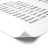 Blauwe Hydrangea Eucalyptus 12 Tafels Zitschema Poster (Hoek)