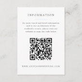 Blauwe Hydrangea Grand-millennial bruiloft info Informatiekaartje (Voorkant)