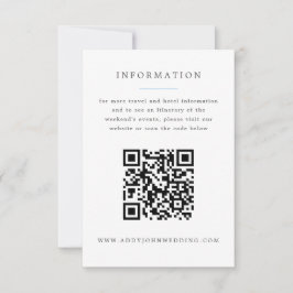 Blauwe Hydrangea Grand-millennial bruiloft info RSVP Kaartje