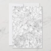 Blauwe Hydrangea ingelijste bruiloft uitnodiging (Achterkant)