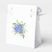 Blauwe Hydrangea Koppel Bruisfeest Bedankt Bedankdoosjes (Achterkant)