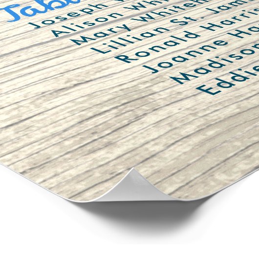 Blauwe hydrangea Licht Rood Tafelzitje Poster (Hoek)