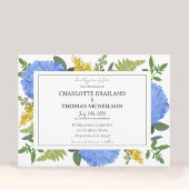 Blauwe Hydrangea Moderne Artistieke Bloemen Bruilo Kaart