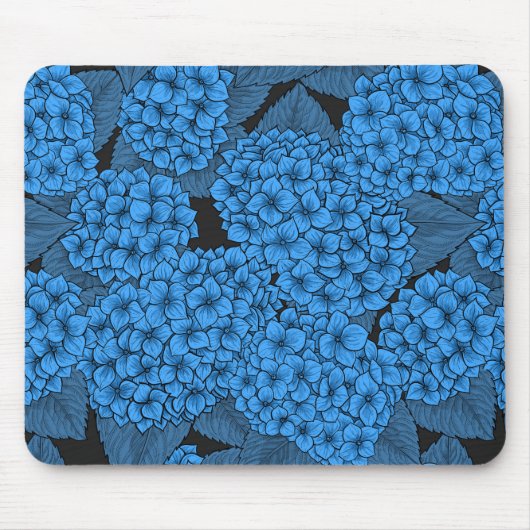 Blauwe hydrangea muismat (Voorkant)