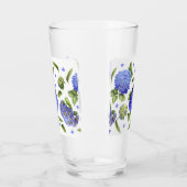 Blauwe Hydrangea Patroon Glas (Links)