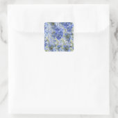 Blauwe Hydrangea Patroon Sticker Personaliseer (Tas)