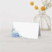 blauwe hydrangea plaatskaartje (Achterkant)