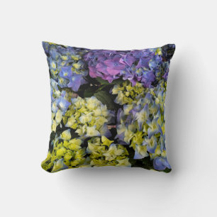Blauwe hydrangea schoonheid kussen