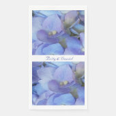 Blauwe hydrangea servet (Voorkant)